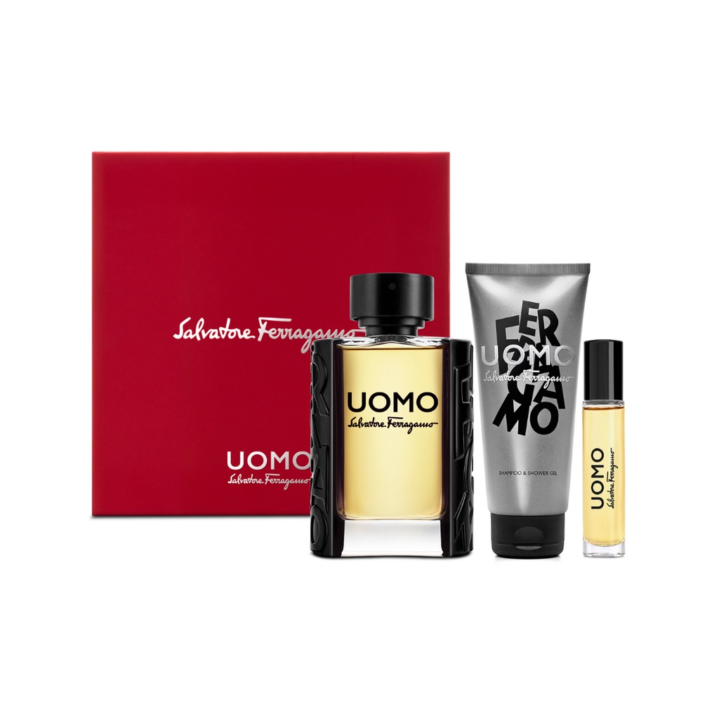ORIGINAL Salvatore Ferragamo Uomo EDT 100ML Perfume Gift Set | Shopee  Malaysia