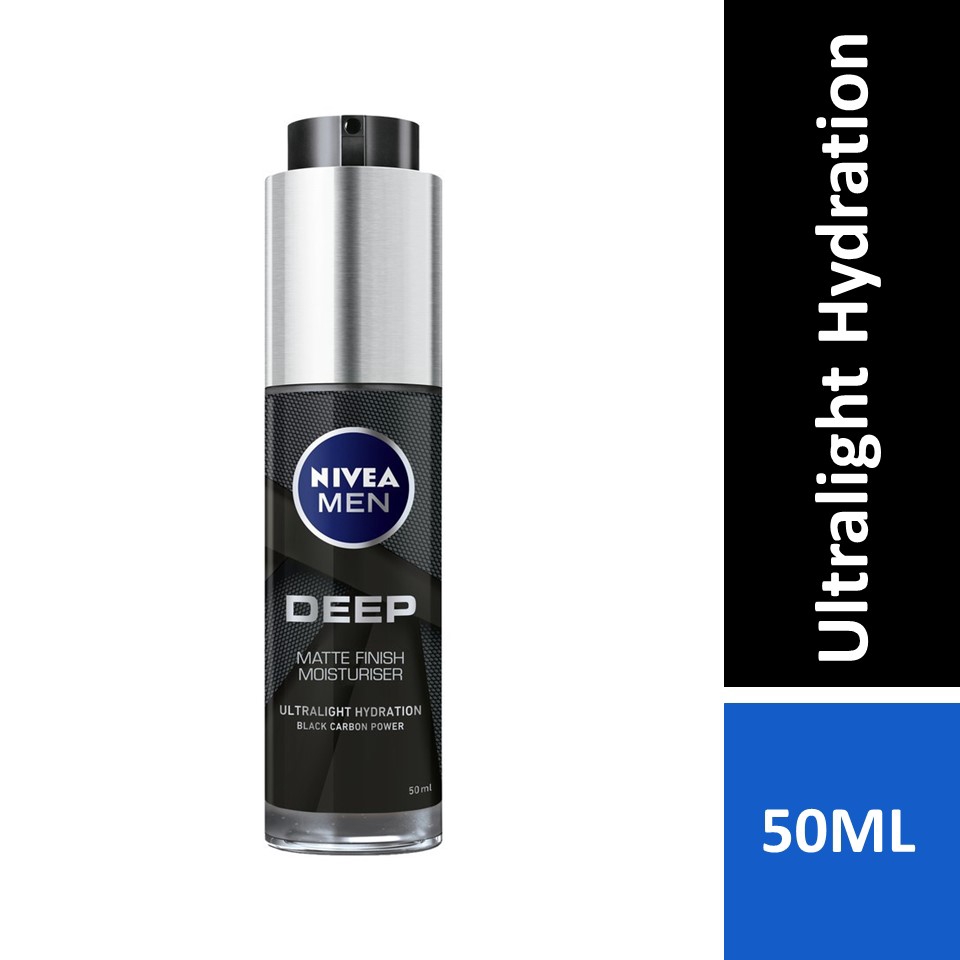 nivea men deep matte finish moisturiser