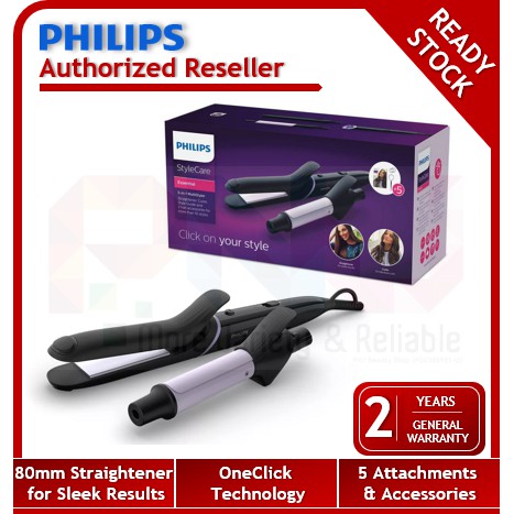 Philips StyleCare Multi Hair Styler Curler & Straightener BHH811 with 5  Attachments | Shopee Malaysia