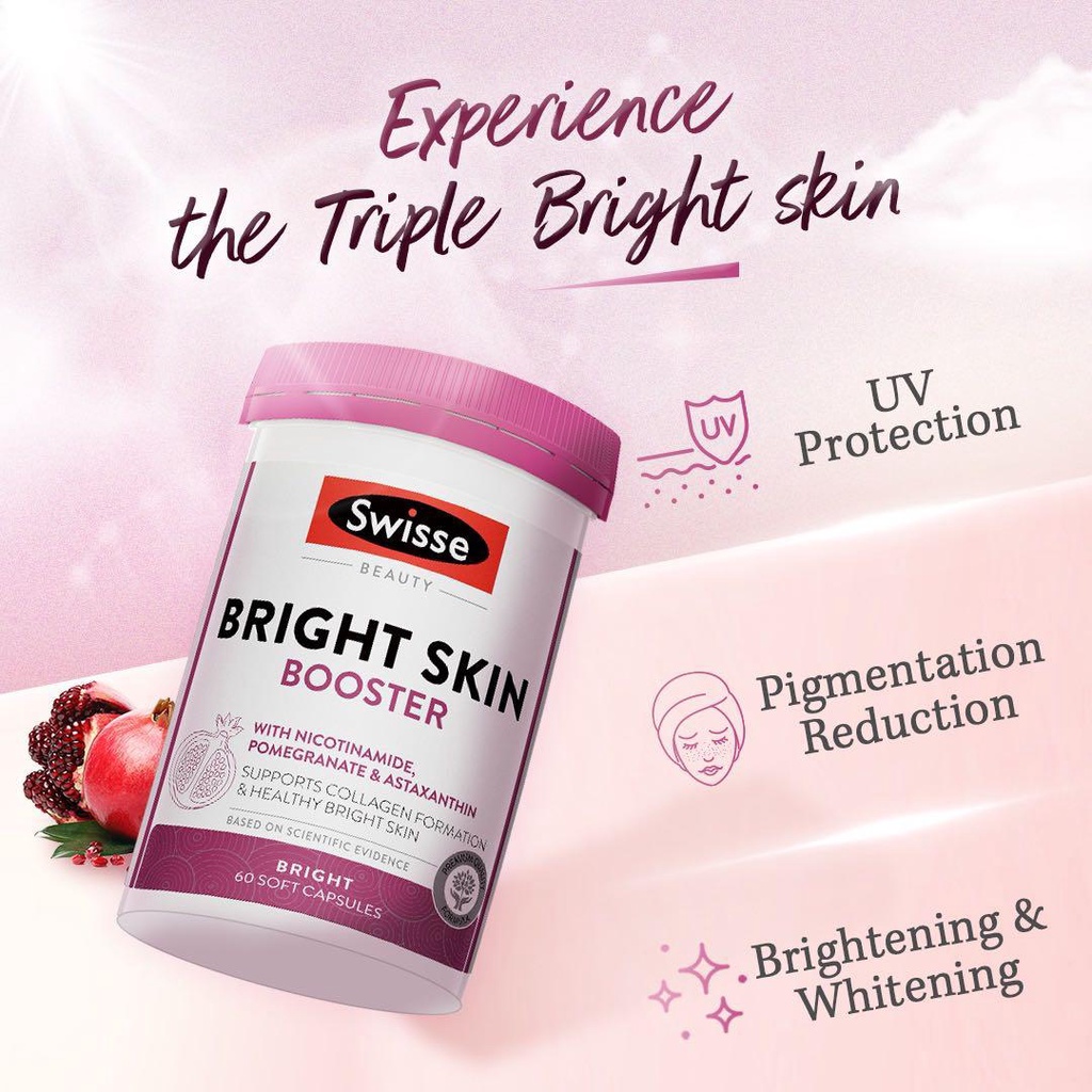 Swisse Beauty Bright Skin Booster 60 capsules | Shopee Malaysia