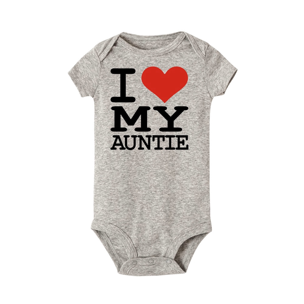 I Love My Auntie Baby Romper Short Sleeve Romper For Baby Boy And Girl Shopee Malaysia