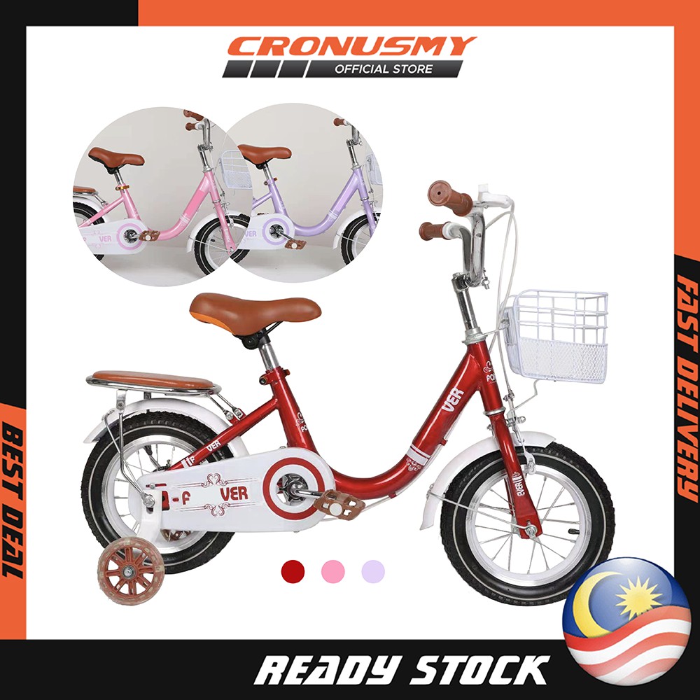 Buy 14 Kids Bike Girl Bicycle Basikal Budak Perempuan Children Cycle With Front Basket Carrier Mudguard Nb140179 Bc Seetracker Malaysia