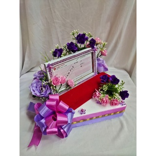 Buy Gubahan Hantaran Bekas Cincin Purple White Double Ring Seetracker Malaysia