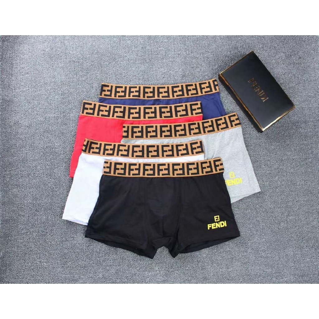 6Pcs/Set Fendi Men's Underwear Cotton 