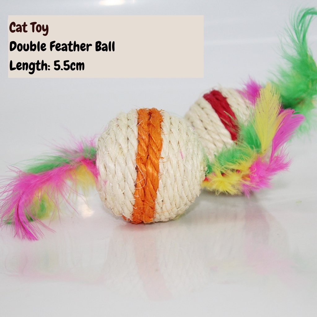 [Ready Stock] Cat Toys Self Entertained Play Mouse laser pointer feather Shopee Malaysia