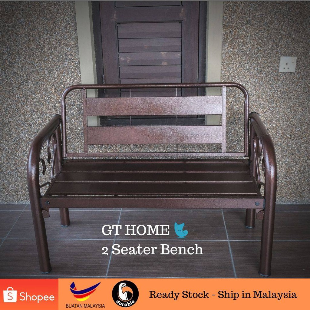 GT Home 4'' Bench Chair/Metal Bench Chair Long/Outdoor Bench Chair ...