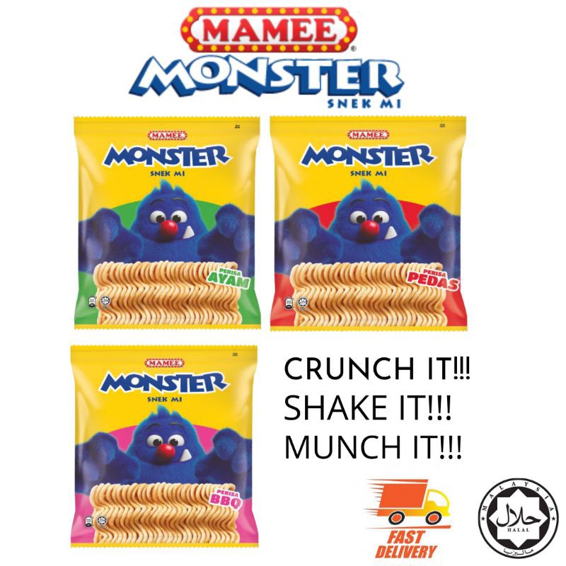 (READY STOCK) Mamee Monster Jajan Mi 25g X 40packs (snek/snacks/kudapan/cekedis/mi/mee/noodle ...