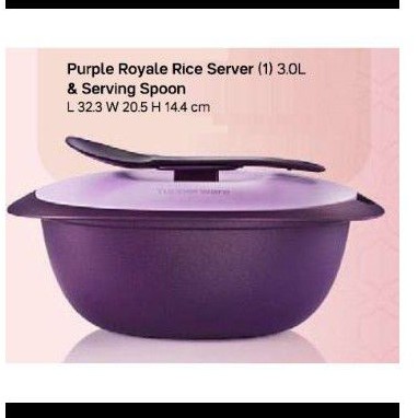 READY STOCKTupperware Purple Royale Rice Server 3.0L & Serving Spoon(1pcs)