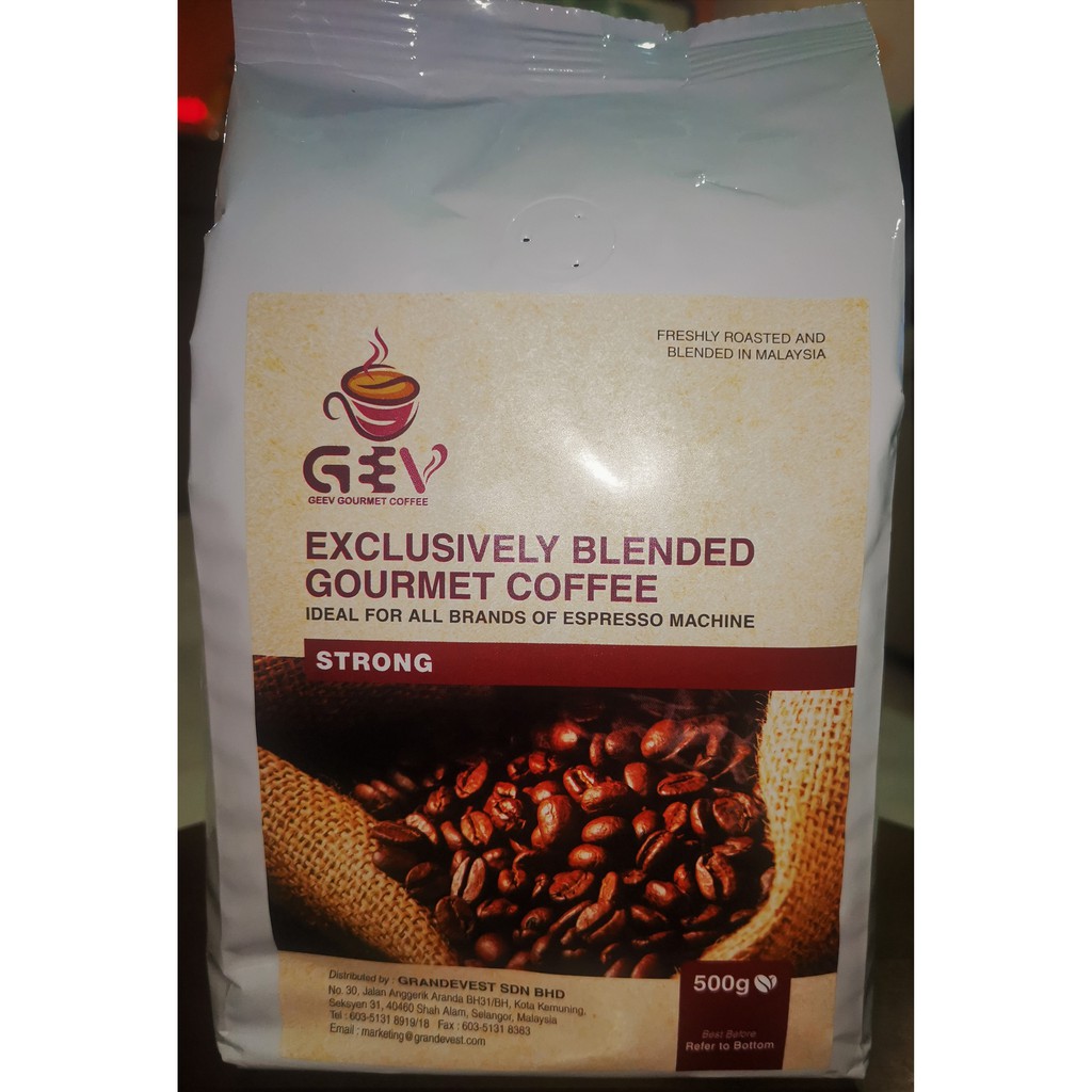 GEEV Exclusive Blended Gourmet Coffee Bean 500g| Suitable for all burr/blade grinder, Staresso portable espresso machine