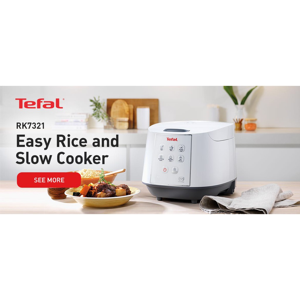 Tefal (1.8L) Fuzzy Logic Rice Cooker RK7321 (pack with bubble wrap) Shopee Malaysia