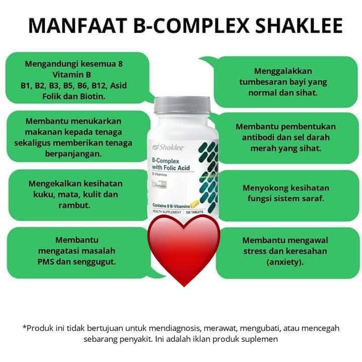 Shaklee B Complex Essential For Good Health Kurangkan Stress Shopee Malaysia