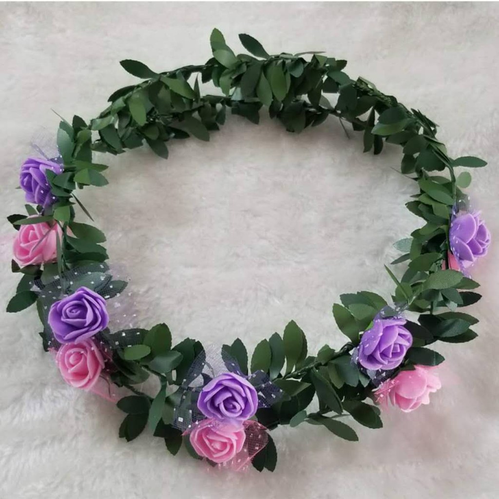 Hair Accessories Bridesmaid Bridal Wreath Headdress Shopee Malaysia