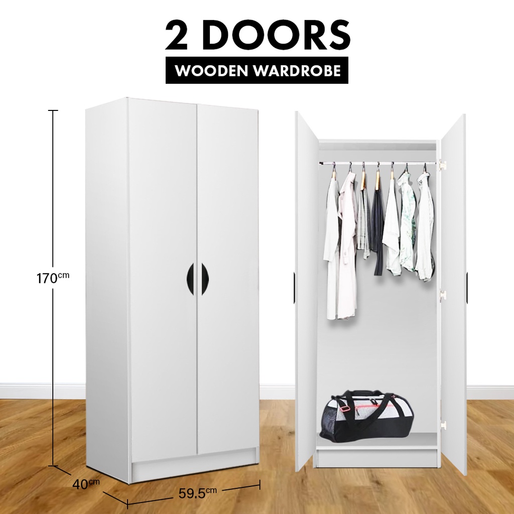 FREE SHIPPING!!! (Customize) 2 Door & 4 Door Wooden Wardrobe / Almari Baju / Bedroom Concept