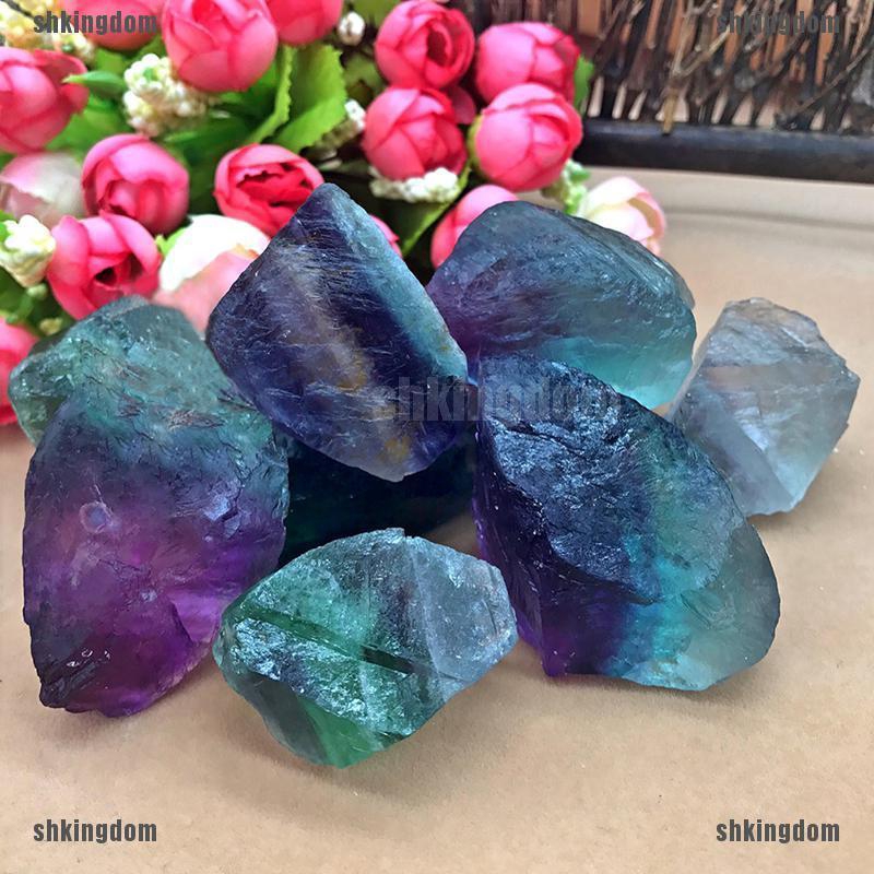 Natural Fluorspar Quartz Stone Sphere Crystal Fluorite Ball Healing GemstonPLCA