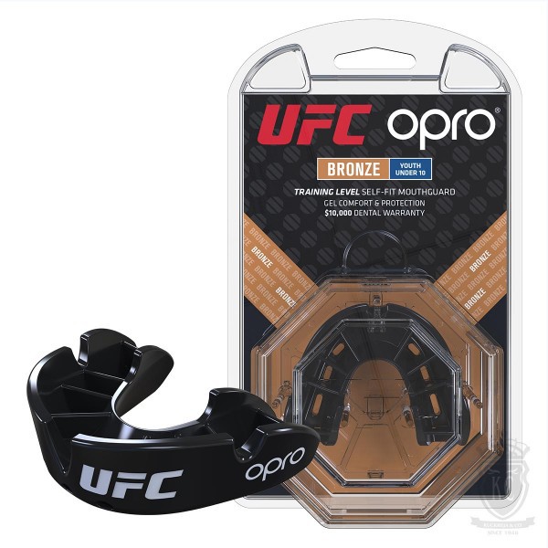 BJJ OPRO UFC Bronze Adult Mouthguard for MMA Boxing and Other Combat Sports 