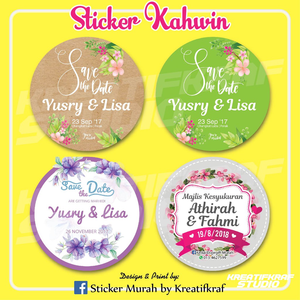 Buy Hotsale 100pcs Rm20 Sticker Wedding Kahwin Doorgift Seetracker Malaysia