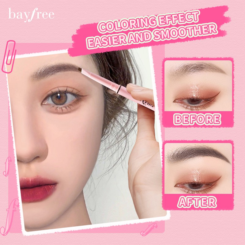 Quality Multi Bayfree Double Triangle Definer Eyebrow Pencil Waterproof Must - Image 3