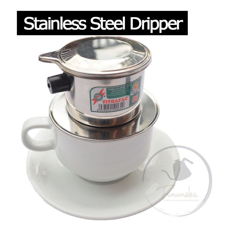 NE_ Vietnam Vietnamese Stainless Filter Steel Coffee Cup Drip Press Maker Infuse