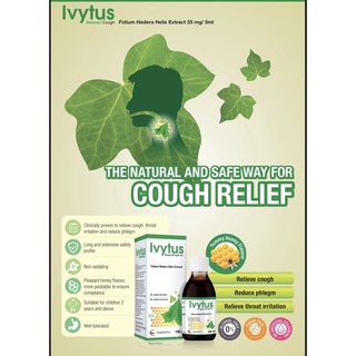 NEOPHARMA IVYTUS COUGH SYRUP IVY LEAF EXTRACT HONEY FLAVOUR UBAT BATUK