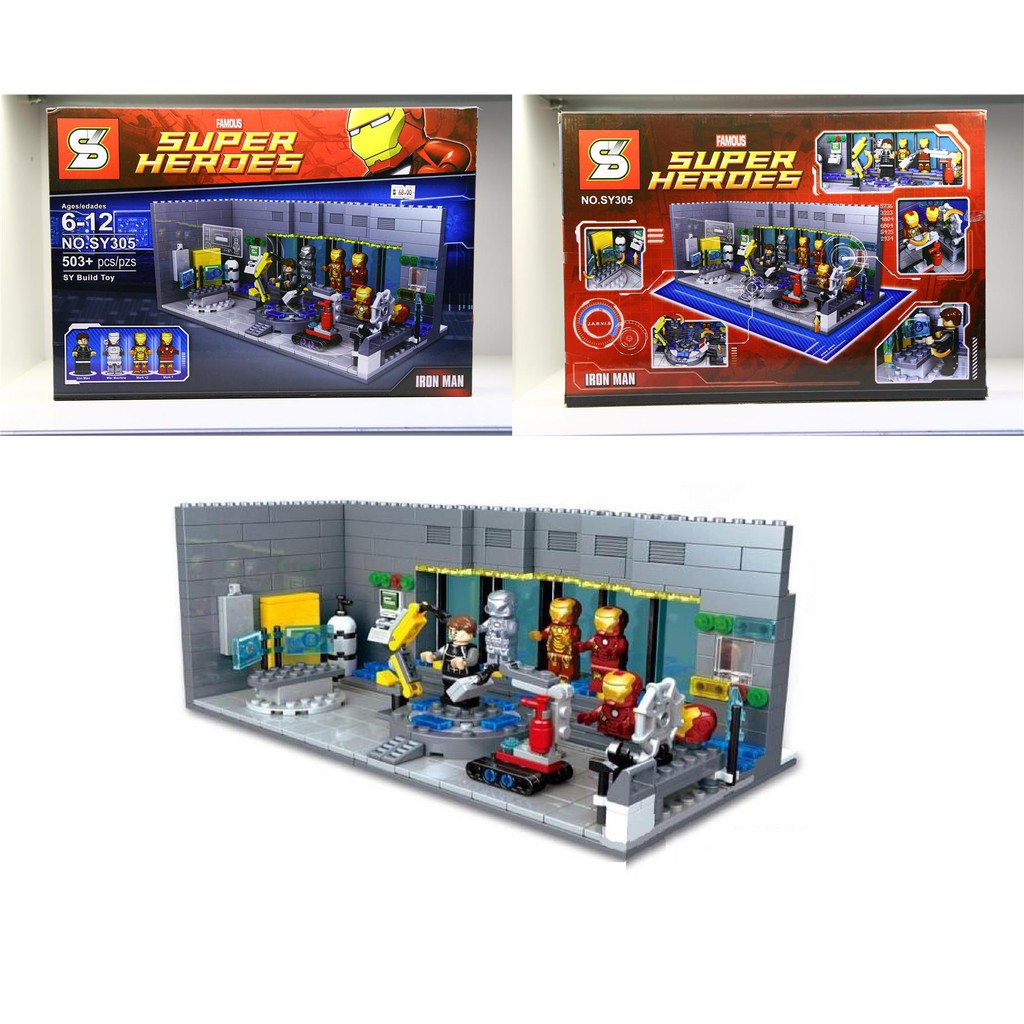 lego iron man laboratory sy305