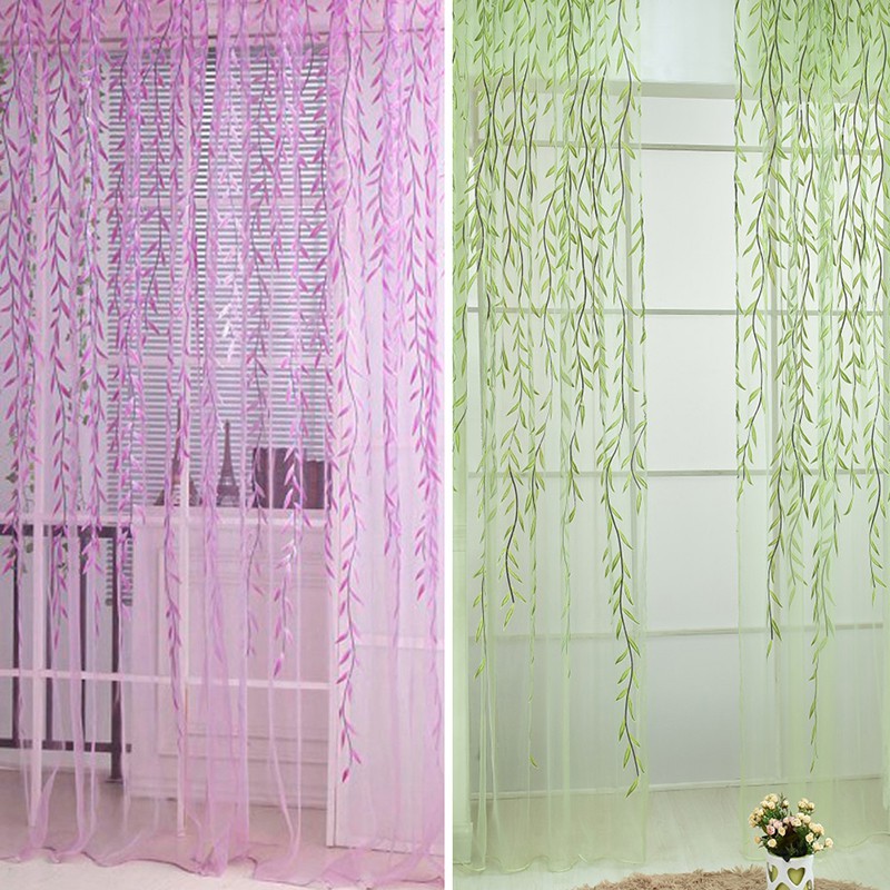 Voile Window Curtain Sheer Panel Shopee Malaysia