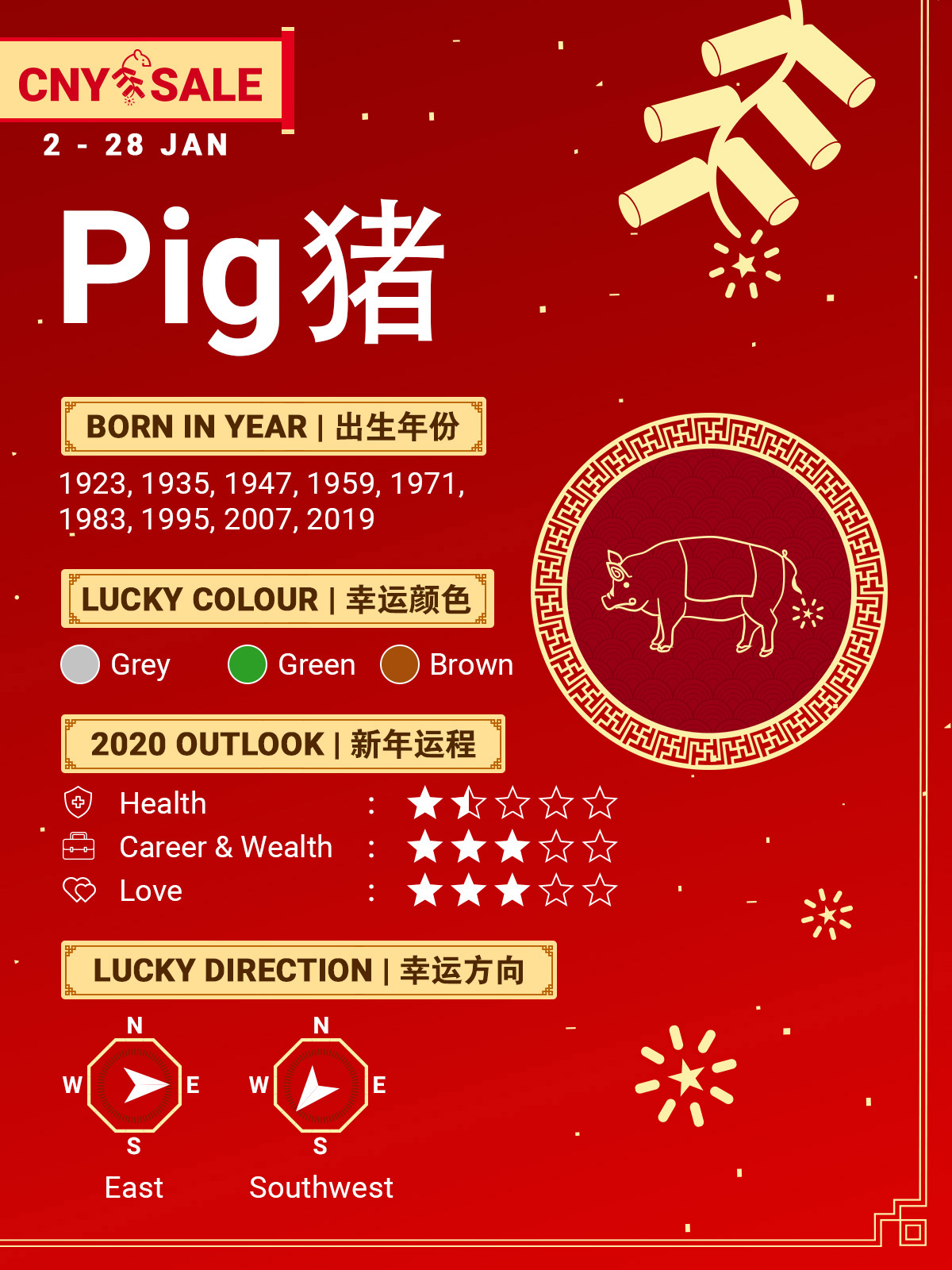Year Of The Pig 2020 Horoscope Feng Shui Forecast