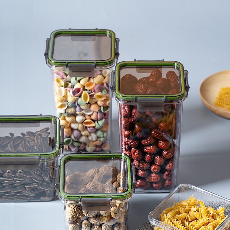 Container Food Storage Refrigerator Container Cookies Kitchen Airtight Jar Container Airtight