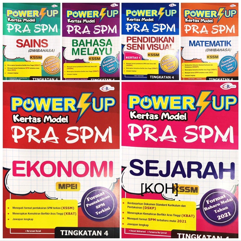 Buy [KOH] POWER UP KERTAS MODEL PRA SPM TINGKATAN 4 /KERTAS MODEL