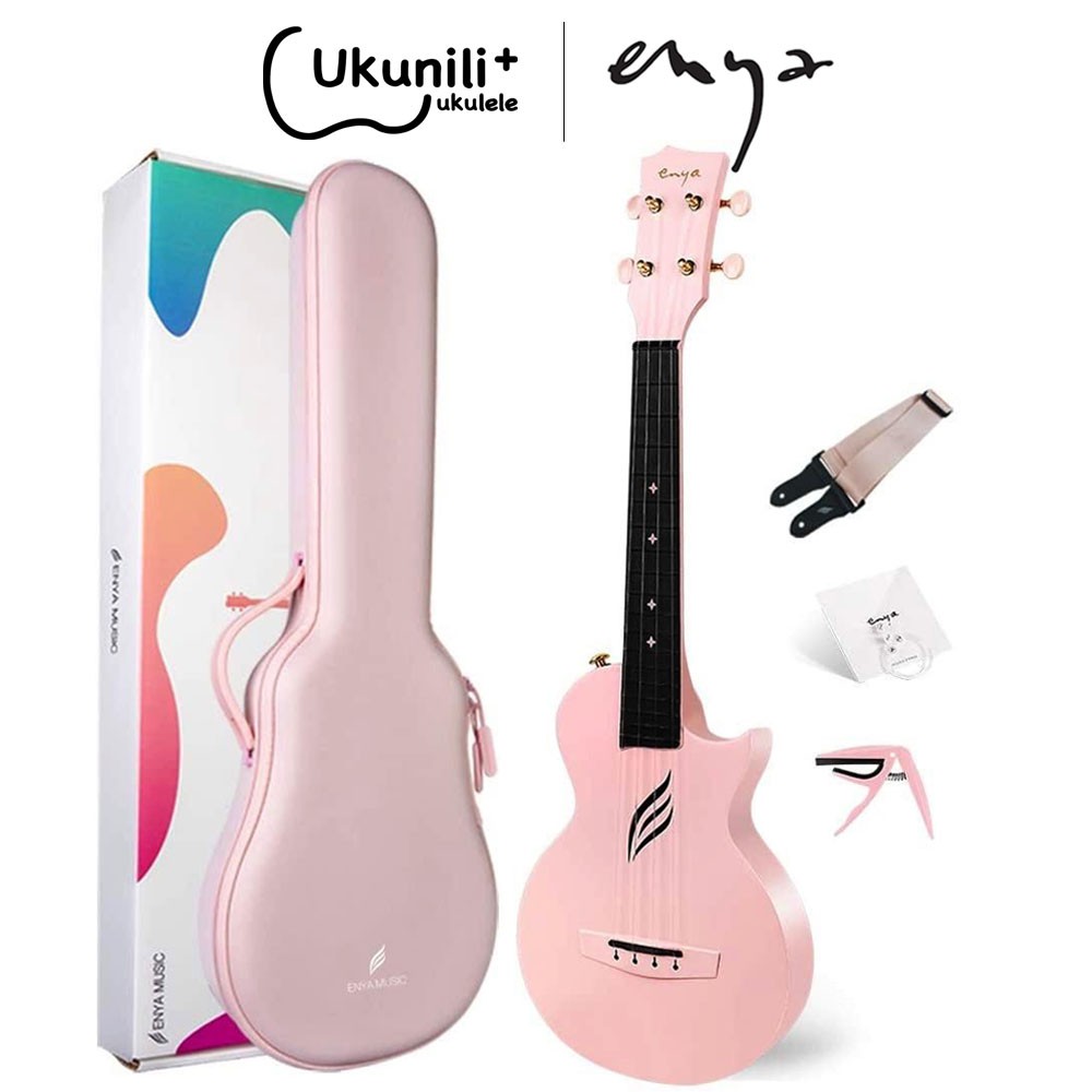 ENYA Ukulele Nova U 23' Concert Pink /Plus EQ Shopee Malaysia