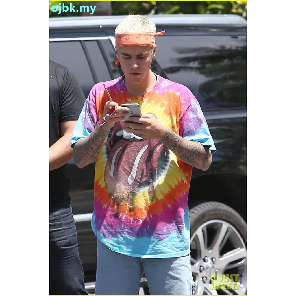 justin bieber tie dye hoodie