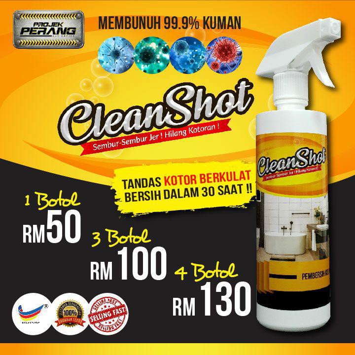 Pencuci Tandas Paling Berkesan Cleanshot Shopee Malaysia