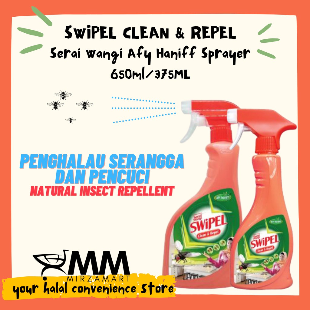 Buy Swipel Clean Repel Serai Wangi Afy Haniff Sprayer 650ml Seetracker Malaysia