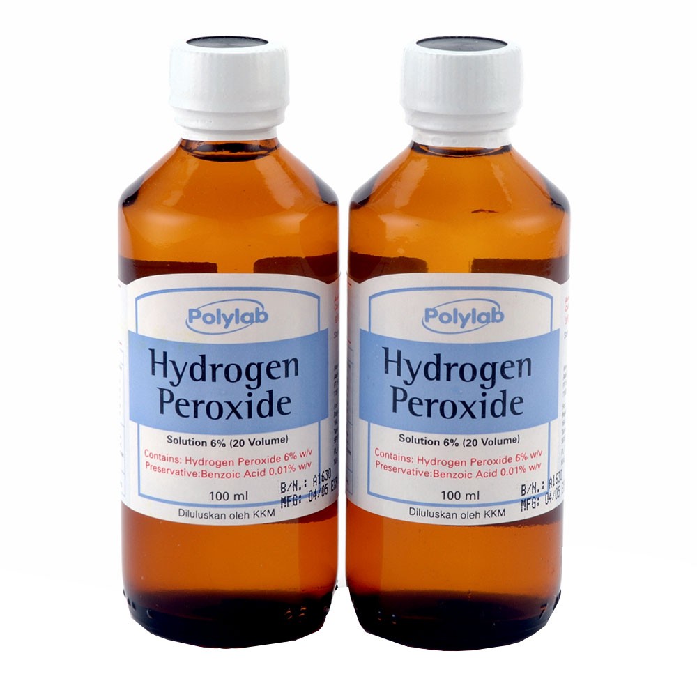 Polylab Hydrogen Peroxide 6 100ml X 2 Bottles Shopee Malaysia