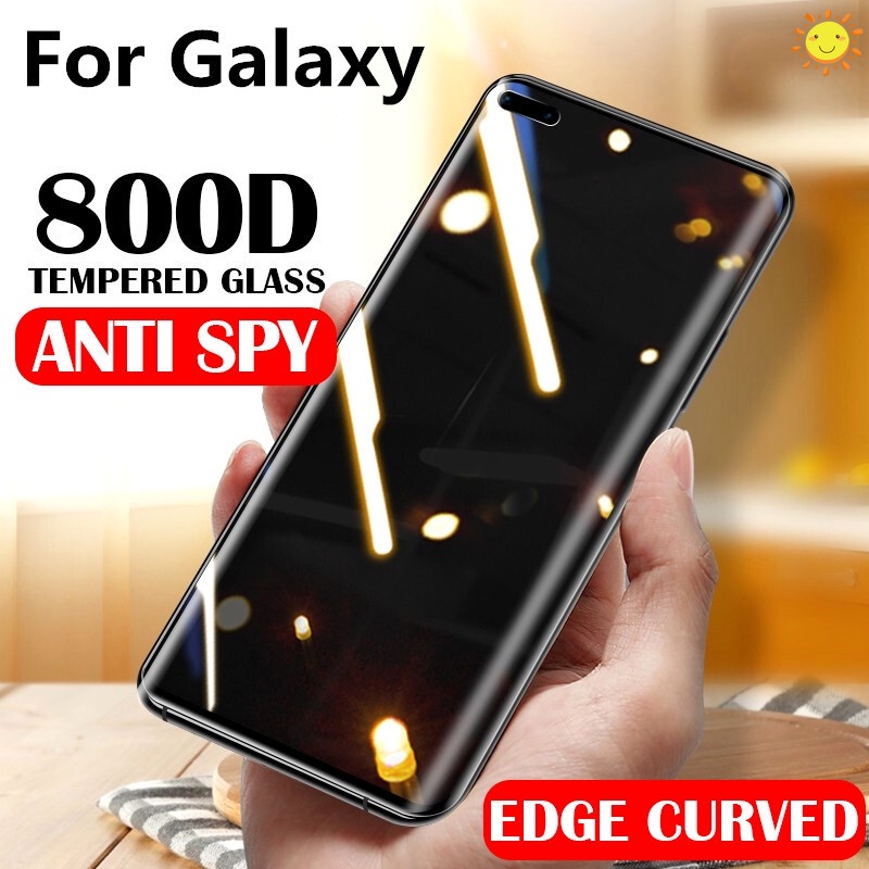 AntiSpy Full Phone screen coverage Privacy Tempered Glass protection Film or Samsung Galaxy