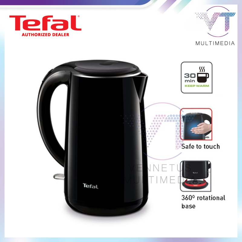 Tefal Jug Kettle Stainless Steel - Black (1.7L) KO2608 | Shopee Malaysia