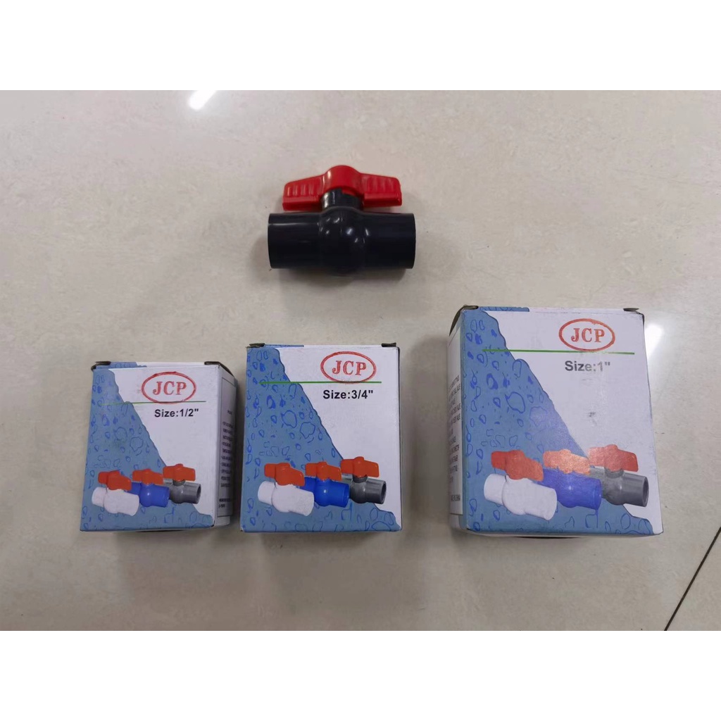 PVC Ball Valve Socket Ended Piping Accessories Fitting Pipe Paip Valve ...