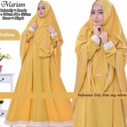 Ready stock Mariam Syari Set Jubah Plus Tudung