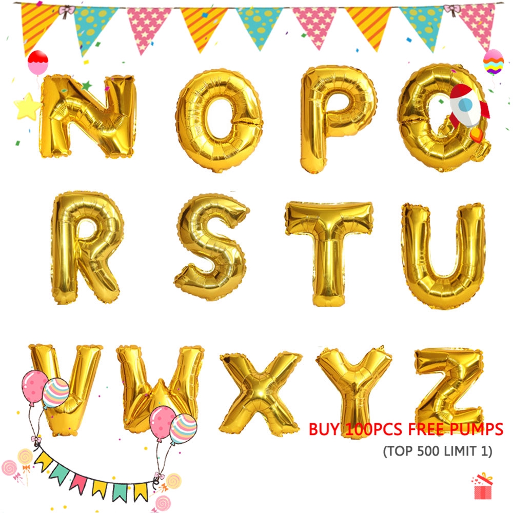 cheap gold letter balloons