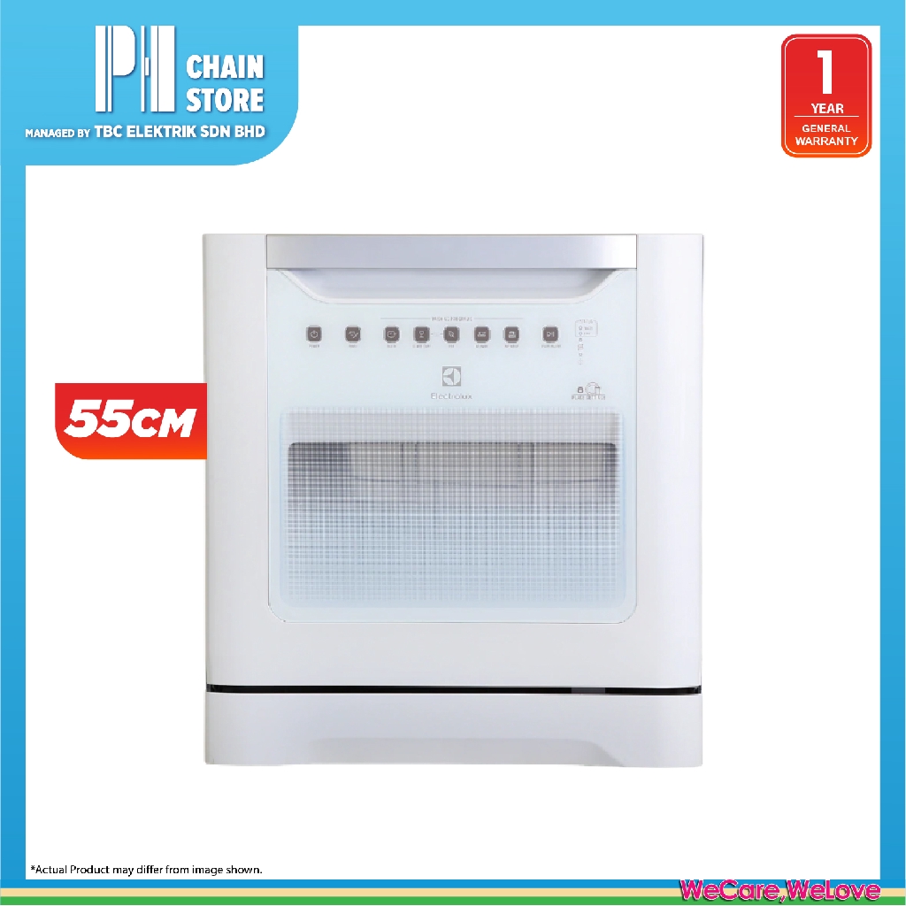 electrolux esf6010bw 55cm compact dishwasher