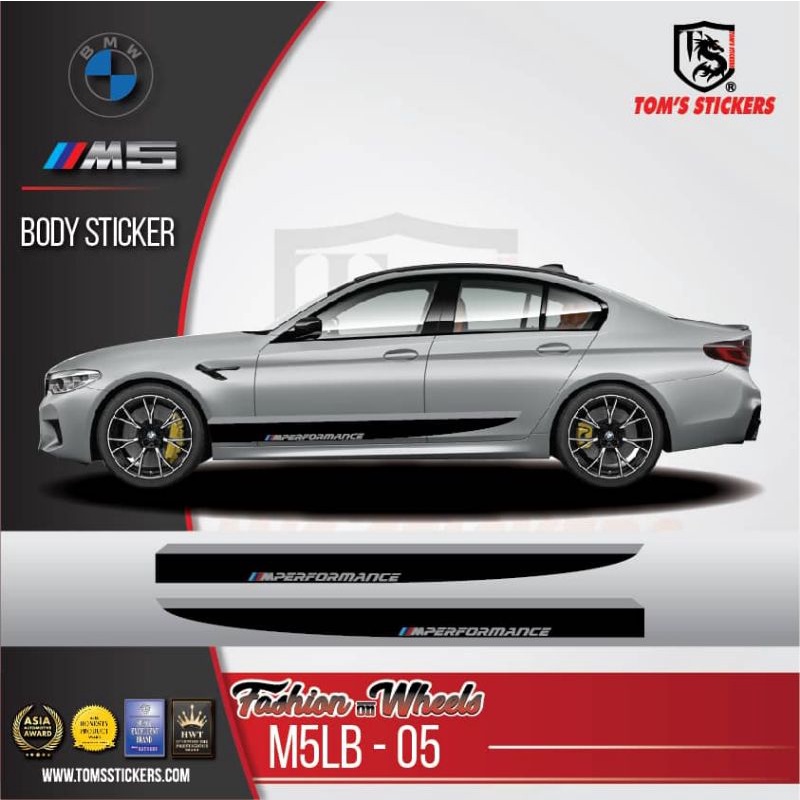 👍👍 BMW M5 CAR BODY STICKER SET M5LB-05