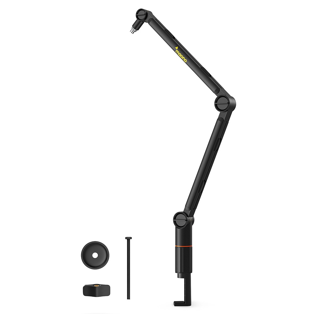 Maono BA90 Microphone Boom Arm Stand Microphone Suspension Boom Scissor Arm Stand for