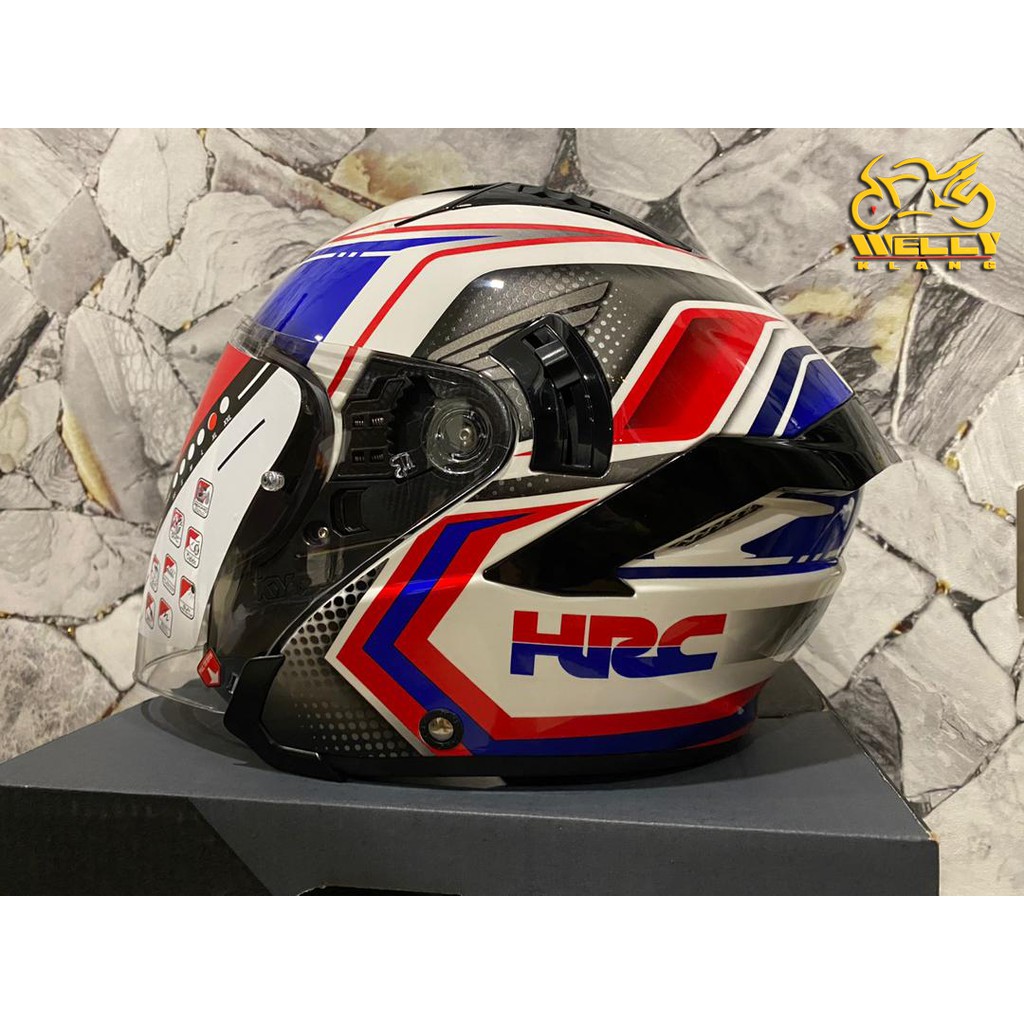 Kyt Helmet Casco Nfj Nf J Honda Hrc Open Face Double Visor Helmet Xadv X Adv Africa Twin Rs150 Dash Wave Cb650f Shopee Malaysia