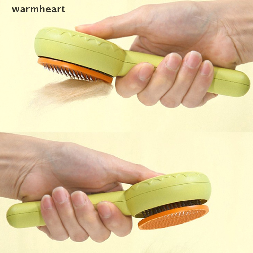 (warmheart) Cat Brush Pet Comb Hair Removes Pet Hair Brush For Cats Dogs Self Cleaning Hot Sale