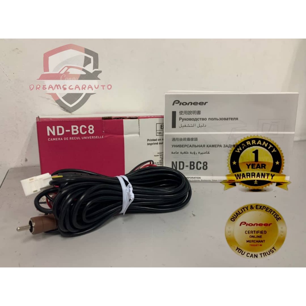 100 ORI PIONEER NDBC8 Universal RearView Camera Shopee Malaysia