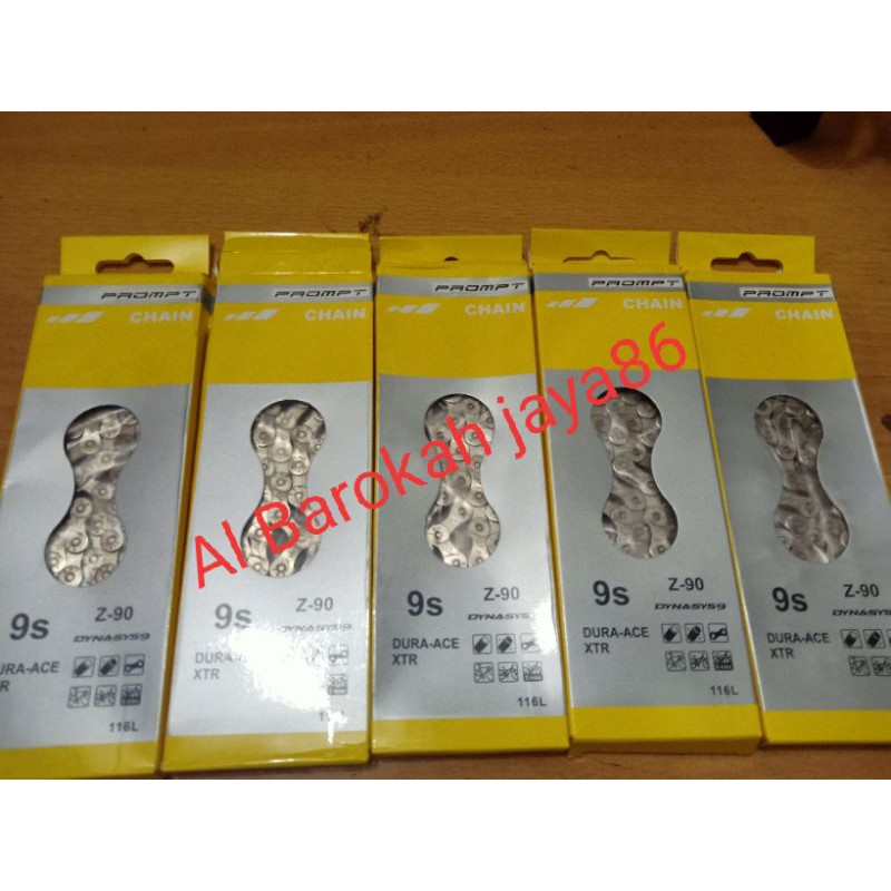 PROMPT 9 SPEED GEAR OPERATION BIKE CHAIN (1/2" Puncture11/128" Puncture116L) Prompt brand