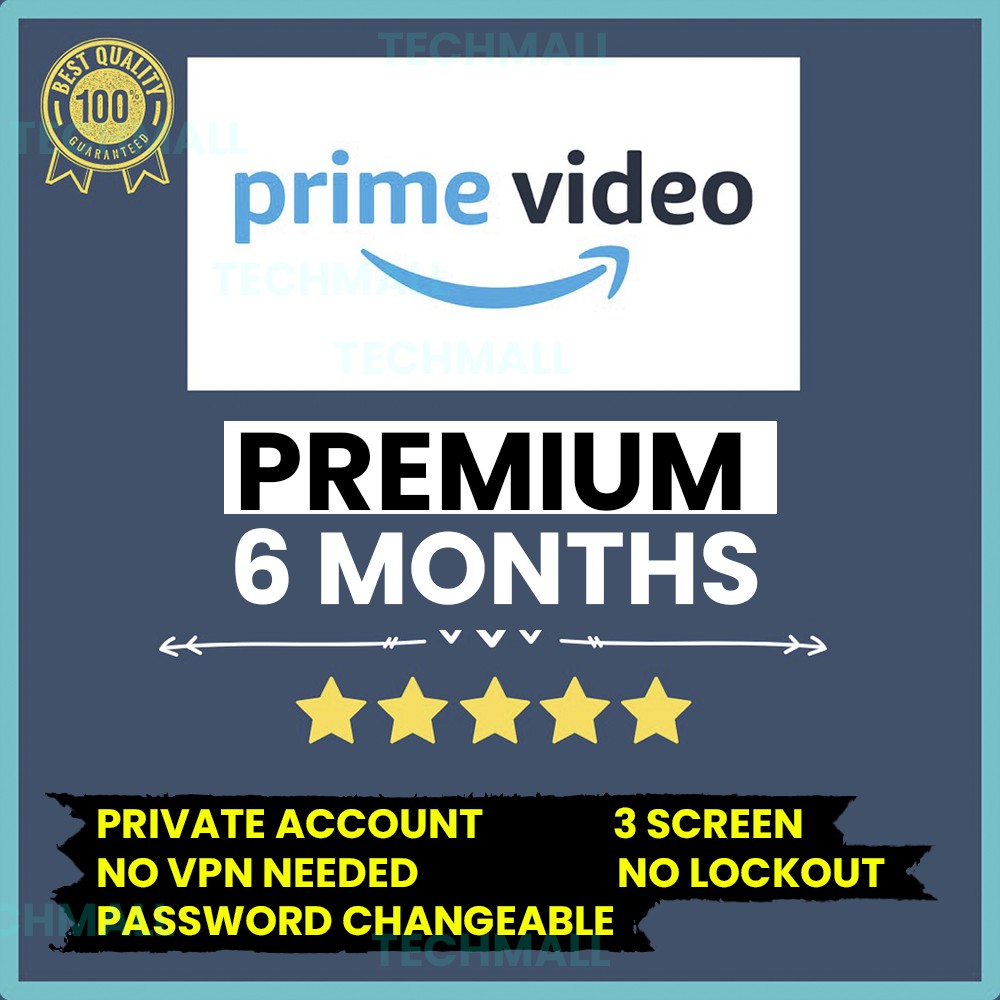 6 Month Premium Amazon Prime Video Personal Account Cheapest Primevideo Shopee Malaysia