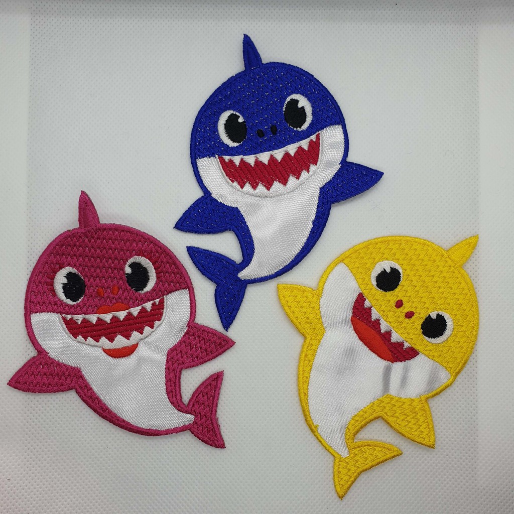 baby shark/ iron on stickers/kids/ cartoon/ diy in few simple steps