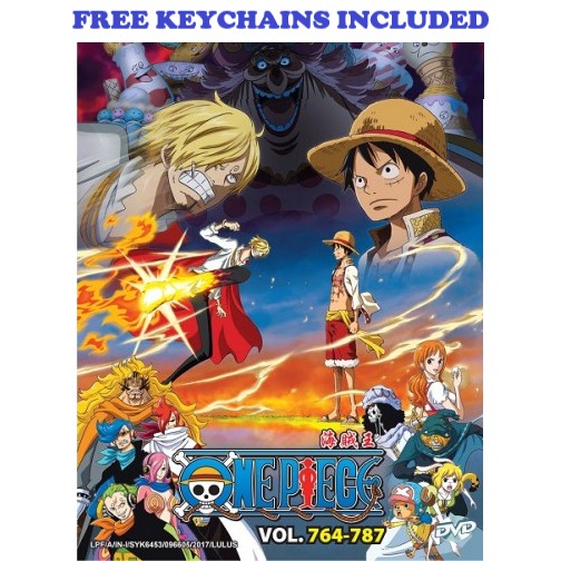 One Piece Box 23 Vol 764 787 Anime Dvd Free Keychains Shopee Malaysia