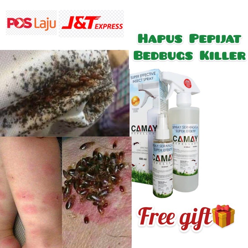 Spray Ubat Pepijat Bedbugs Camay Repellent Tiada Bau Shopee Malaysia