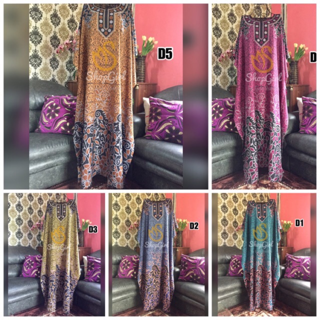 Kaftan baju  kelawar  ready stok free size to plus 